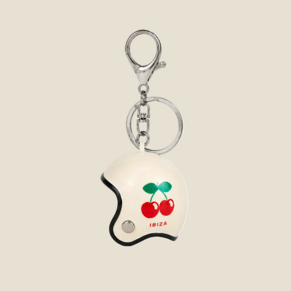KEYRING HELMET BEIGE