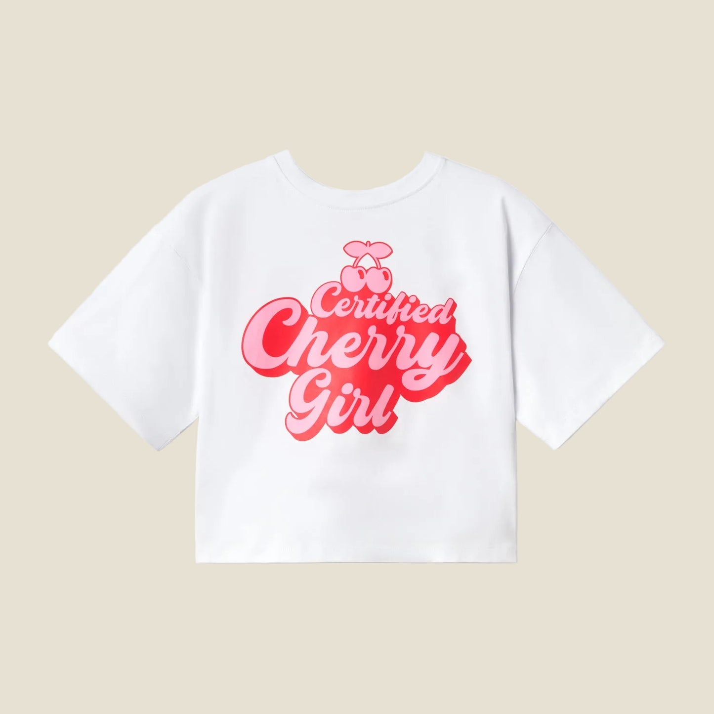 CROP WOMAN CHERRY LIPS