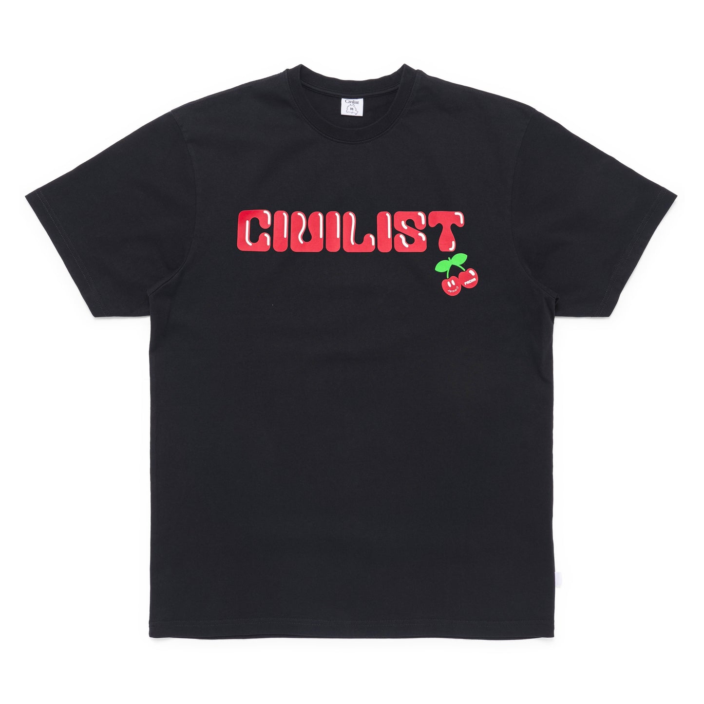 T-SHIRT CIVILIST LETTER X PACHA BLACK