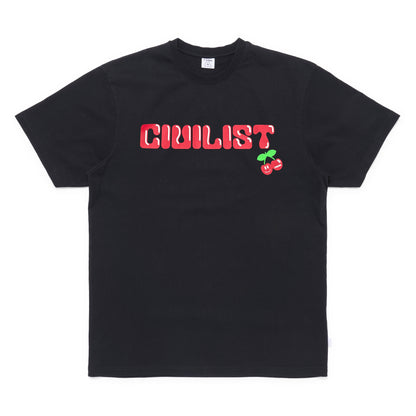 T-SHIRT CIVILIST LETTER X PACHA BLACK