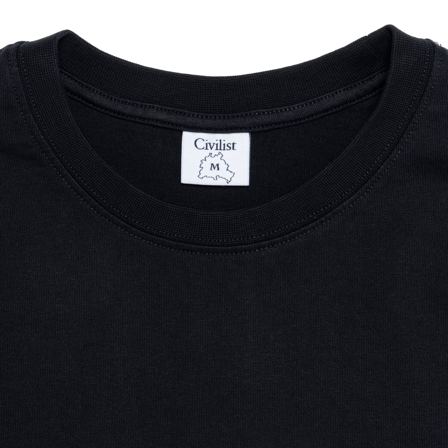 T-SHIRT CIVILIST LETTER X PACHA BLACK