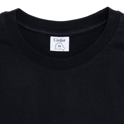 T-SHIRT CIVILIST LETTER X PACHA BLACK