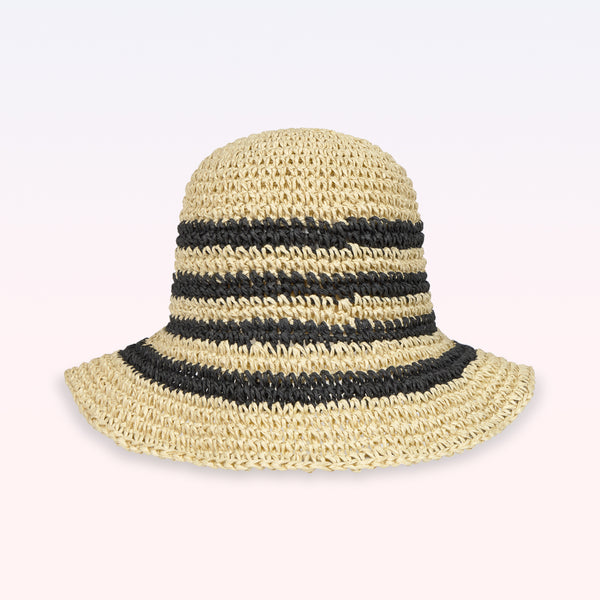 CROCHET SUN HAT STRIPES - second image