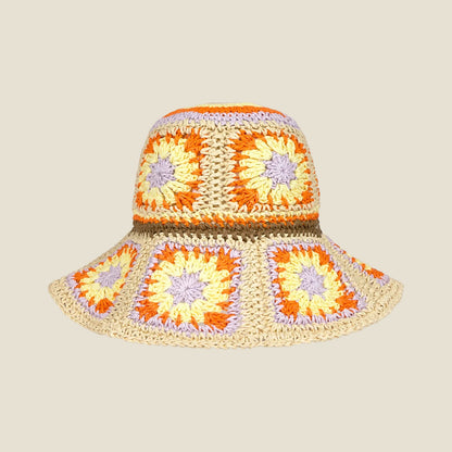 CROCHET SUN HAT FLOWER