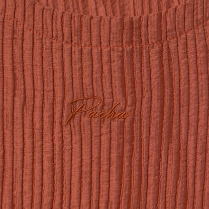 CROP TOP PLEATTED ORANGE