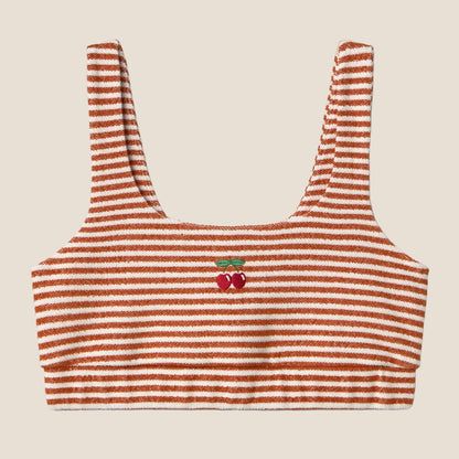 CROP TOP STRIPES ORANGE