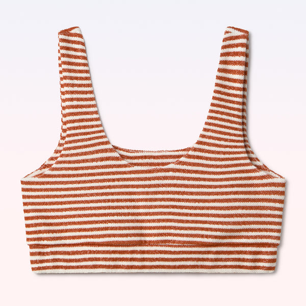 CROP TOP STRIPES ORANGE - second image