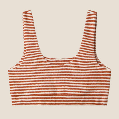 CROP TOP STRIPES ORANGE
