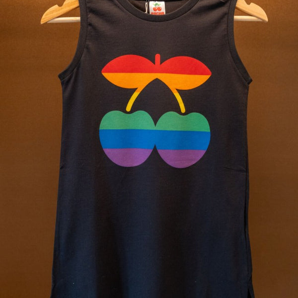Abito da ciliegia arcobaleno