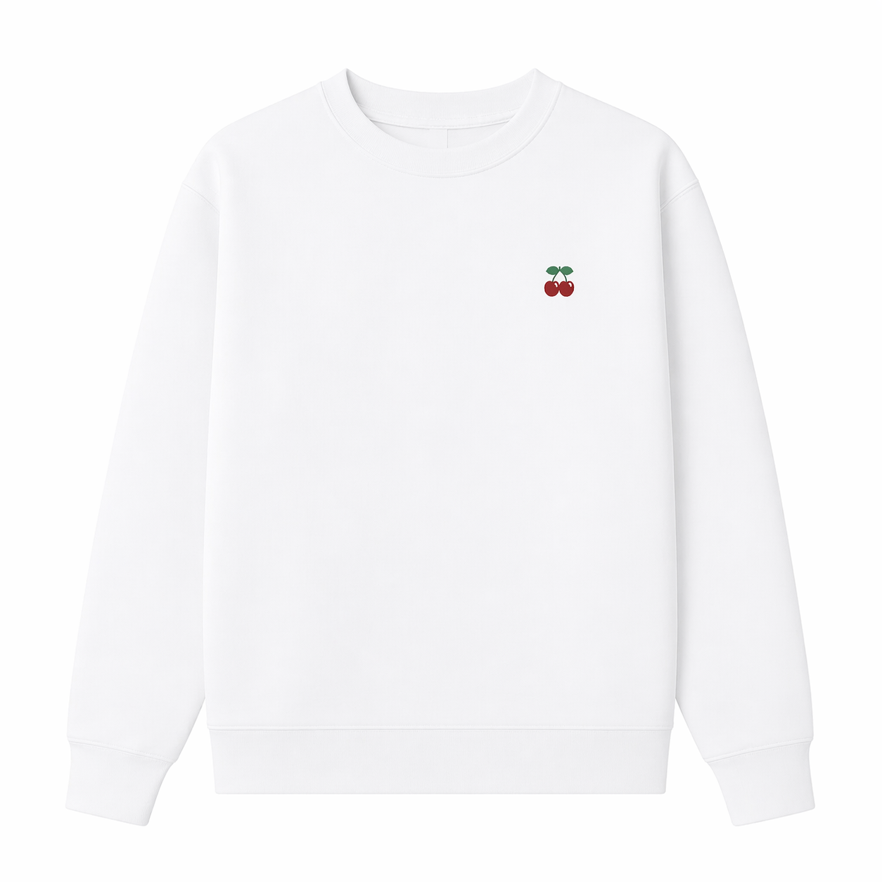 SWEATSHIRT BASIC POCKET WHITE