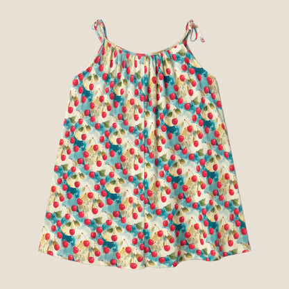 DRESS GIRL RIB LIGHT-BLUE