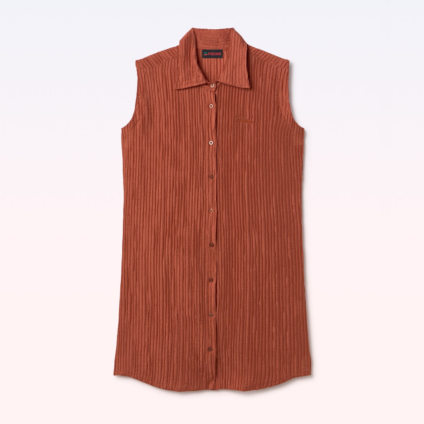 DRESS PLEATTED ORANGE