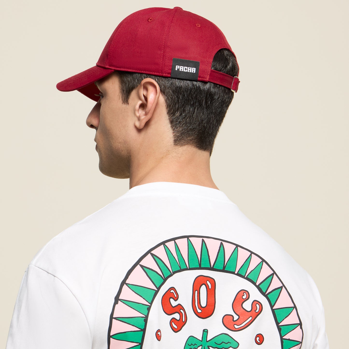 CAP PACHA NIGHT WAS BASEBALL BURGUNDY
