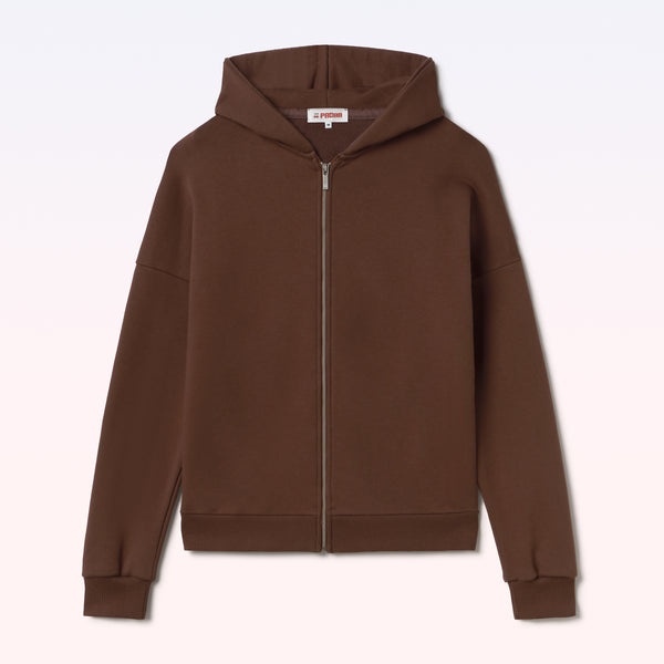 HOODIE OVERSIZE PATCH BROWN - second image