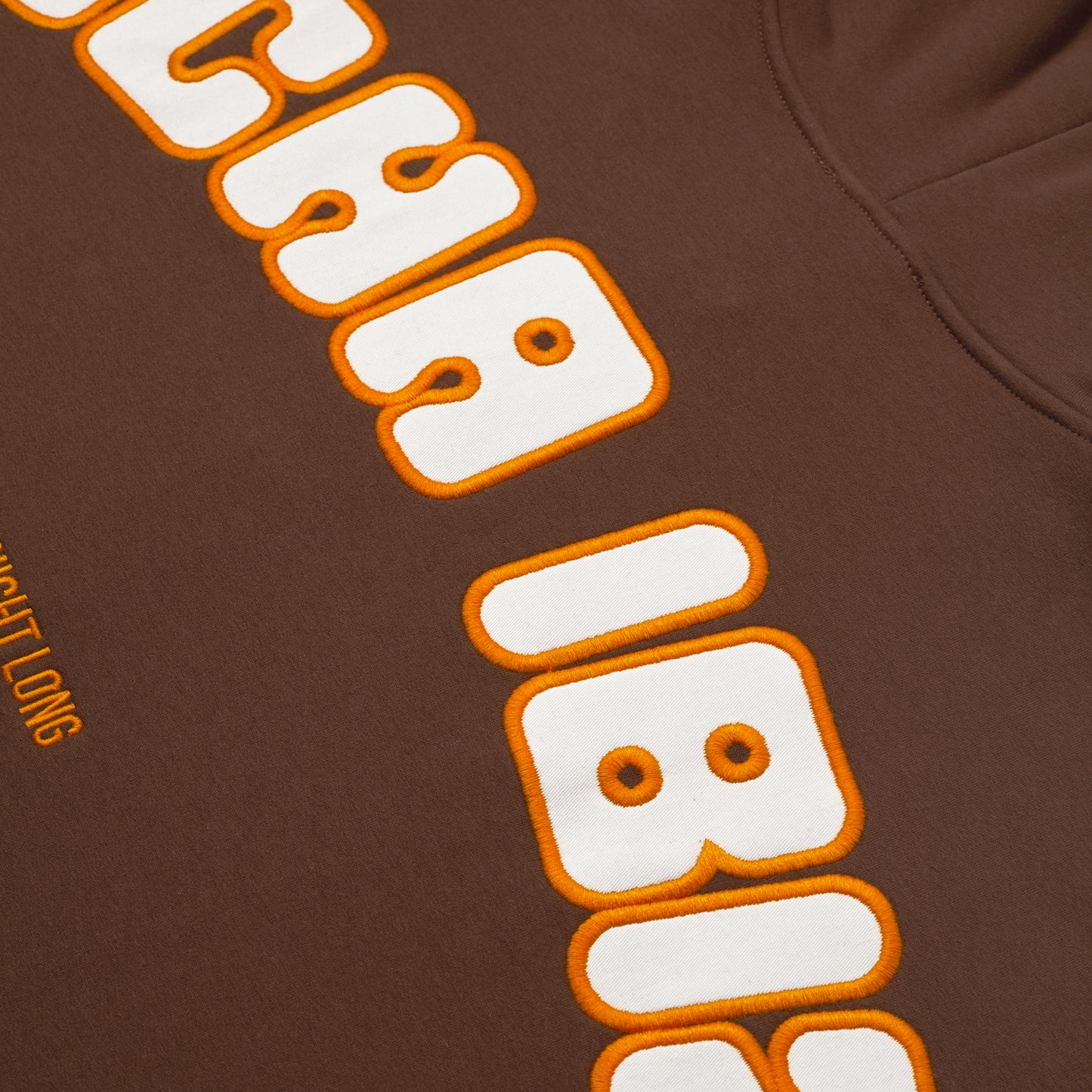 HOODIE OVERSIZE PATCH BROWN