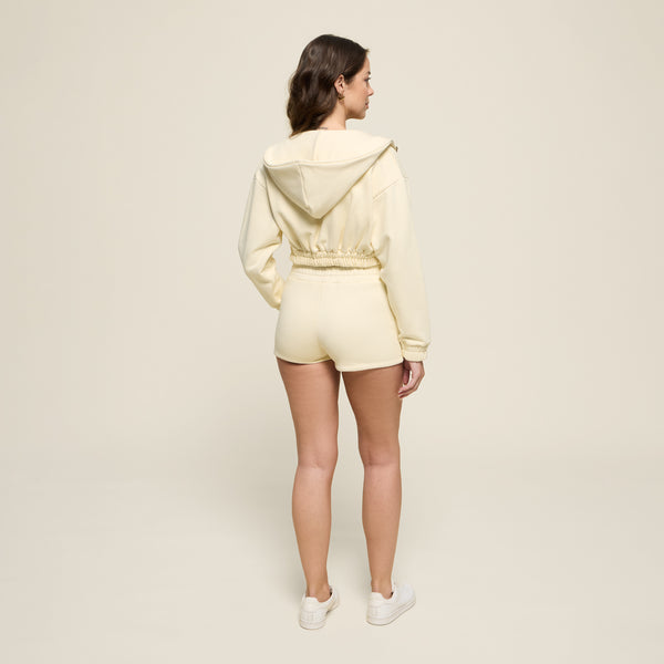 HOODIE TENNIS WOMAN ECRU - second image