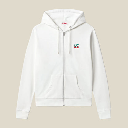 HOODIE ZIP SOY PACHA OFF-WHITE
