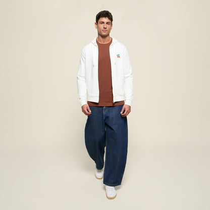 HOODIE ZIP SOY PACHA OFF-WHITE