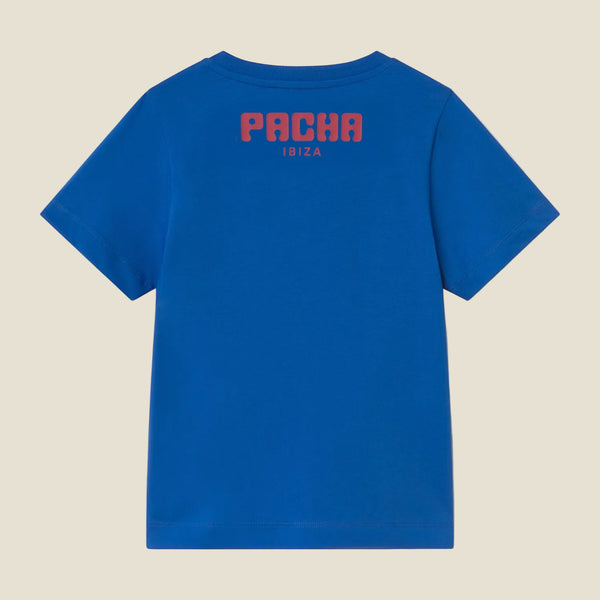 T-SHIRT CHERRY BASIC KIDS BLUE - second image
