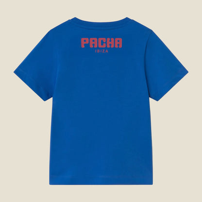 T-SHIRT CHERRY BASIC KIDS BLUE
