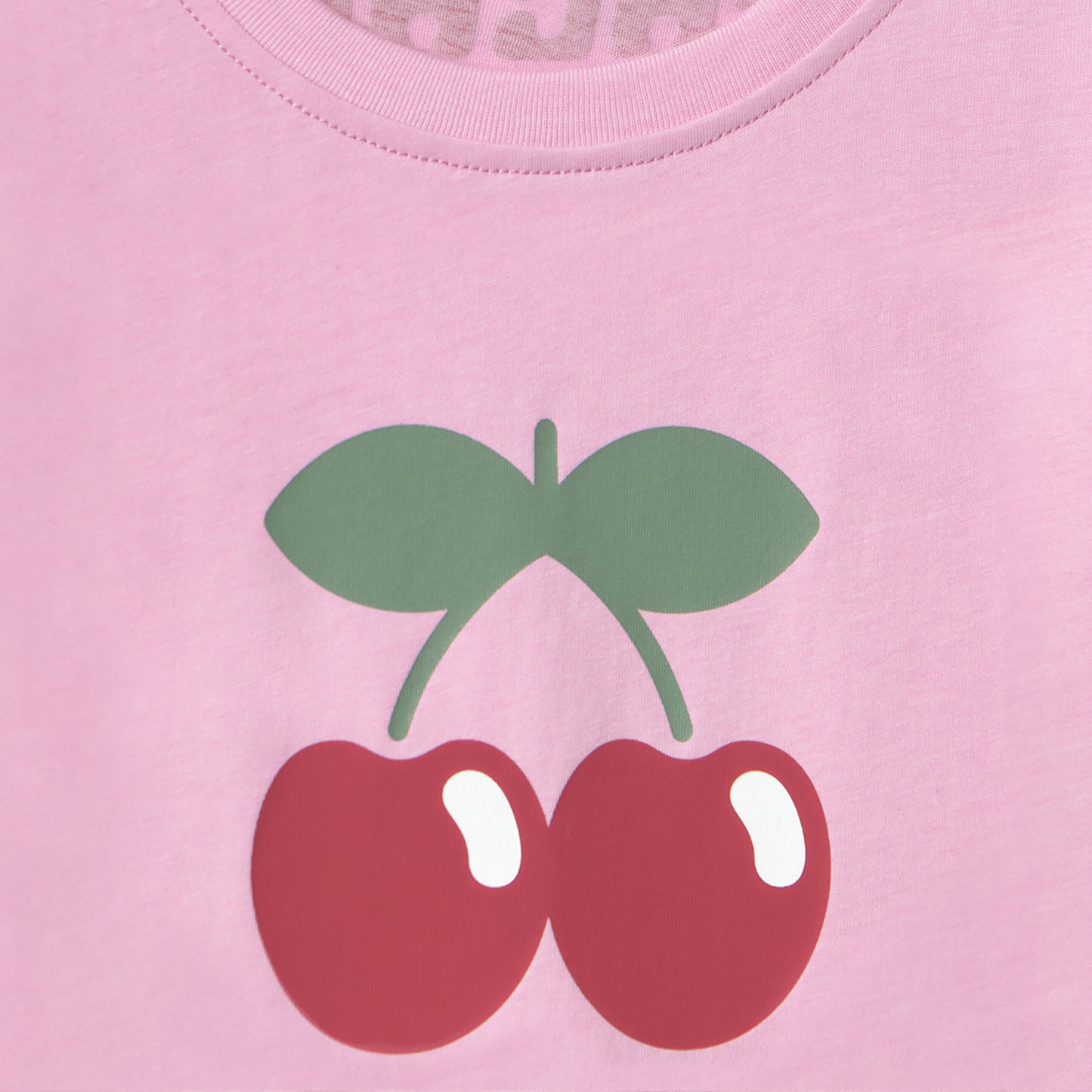 T-SHIRT CHERRY BASIC KIDS PINK