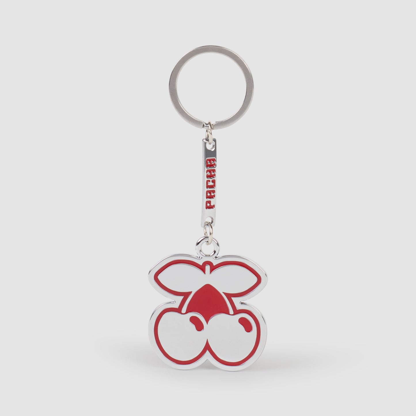 Cherry Metal Keychain