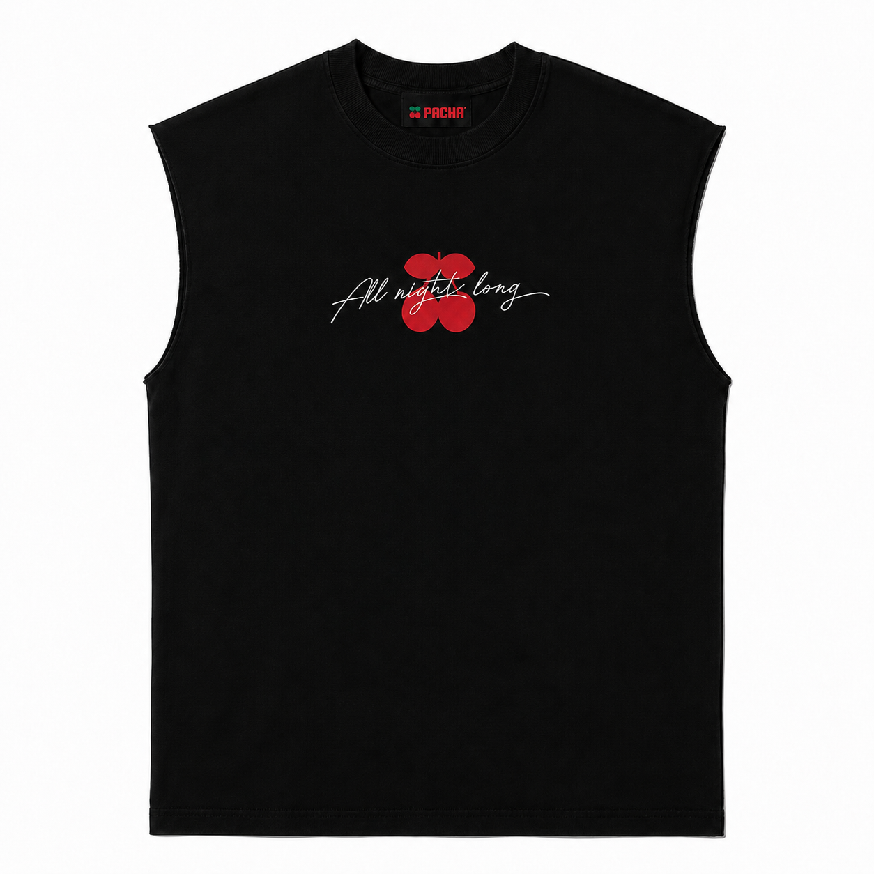 SLEEVELESS LIPS BLACK