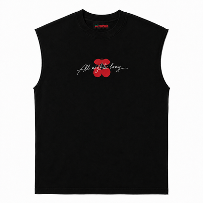 SLEEVELESS LIPS BLACK