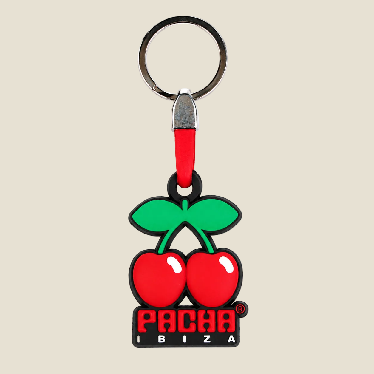 Cherry Rubber Keychain
