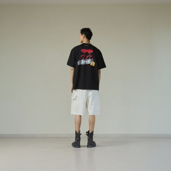 T-SHIRT TAPE ESSX00PACHA BLACK - second image
