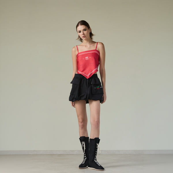 BANDANA TOP ESSX00PACHA RED - second image