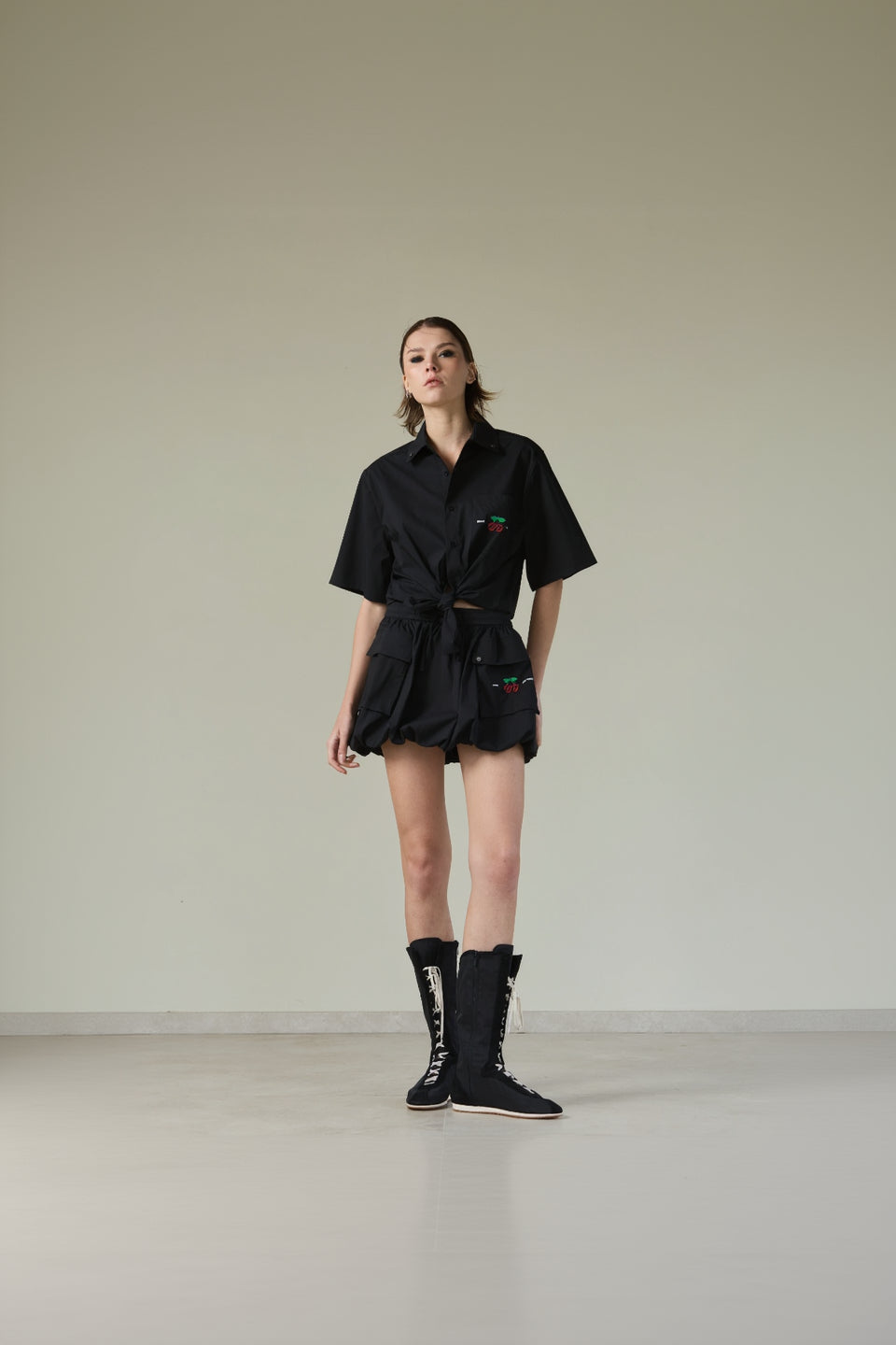SKIRT CARGO ESSX00PACHA BLACK
