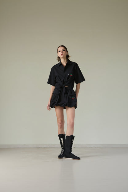 SKIRT CARGO ESSX00PACHA BLACK