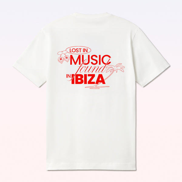 T-SHIRT LOST IN MUSIC WHITE
