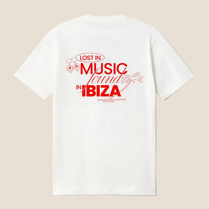 T-SHIRT LOST IN MUSIC WHITE