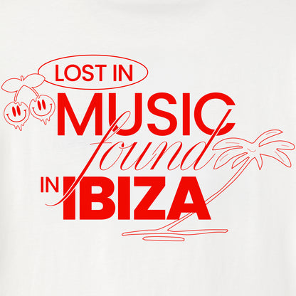 T-SHIRT LOST IN MUSIC WHITE