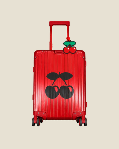 LUGGAGE TAG CHERRY TRAVEL BLACK