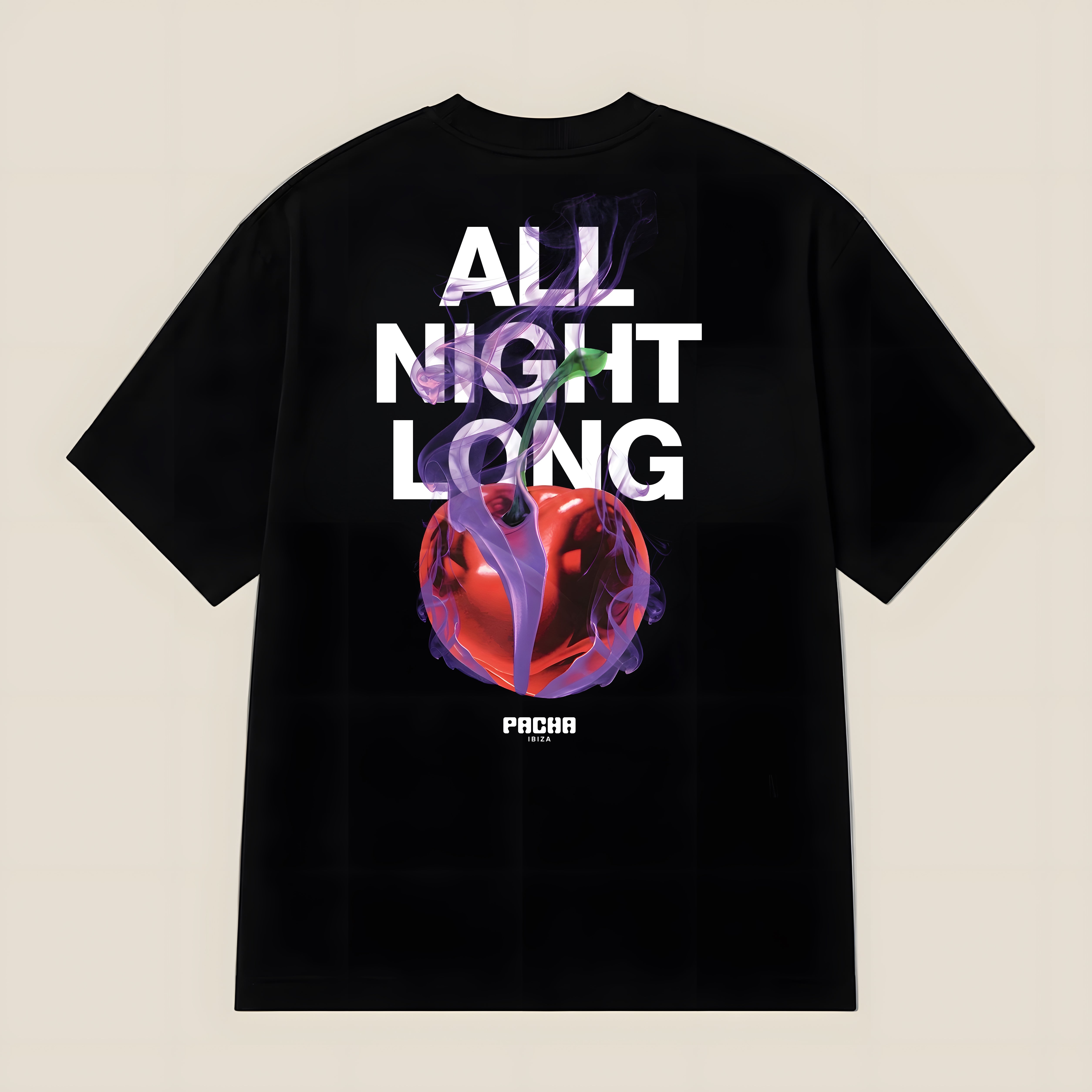 T-SHIRT SMOKY CHERRY BLACK – Pacha