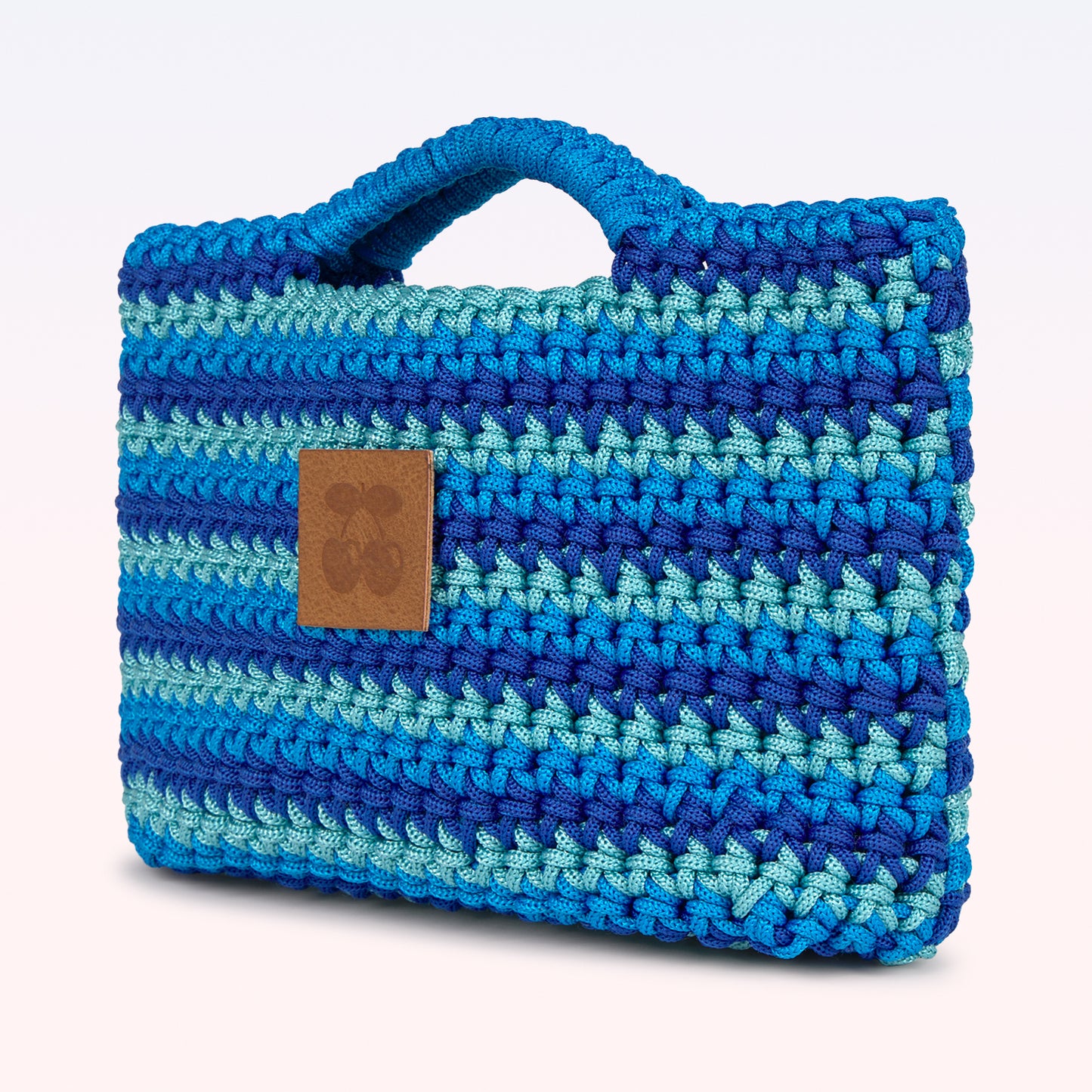 MINI CROCHET HANDBAG BLUE