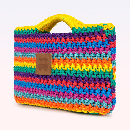 MINI CROCHET HANDBAG MULTICOLOR