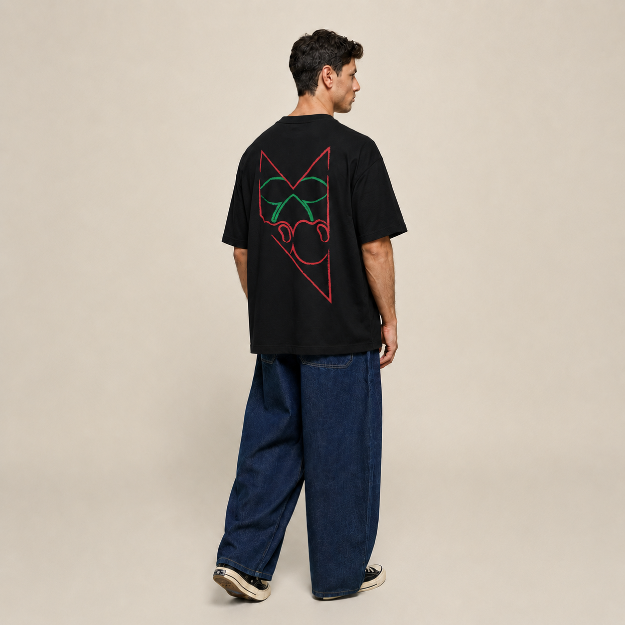T-SHIRT MUSIC ON SILHOUETTE BLACK