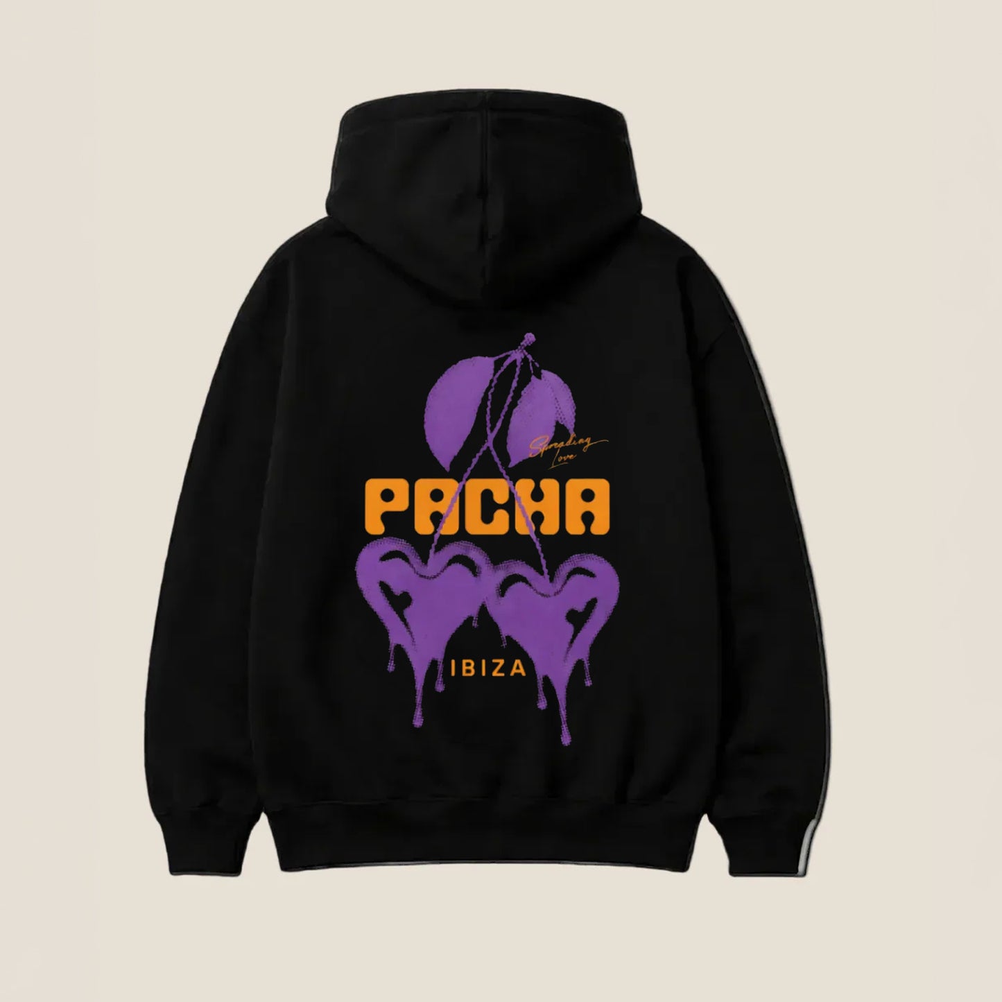 HOODIE WILD HEART BLACK