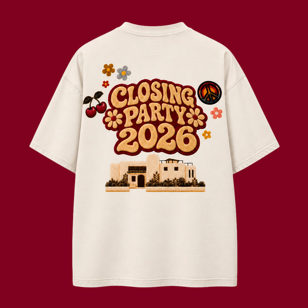 T-SHIRT CLOSING PARTY ECRU
