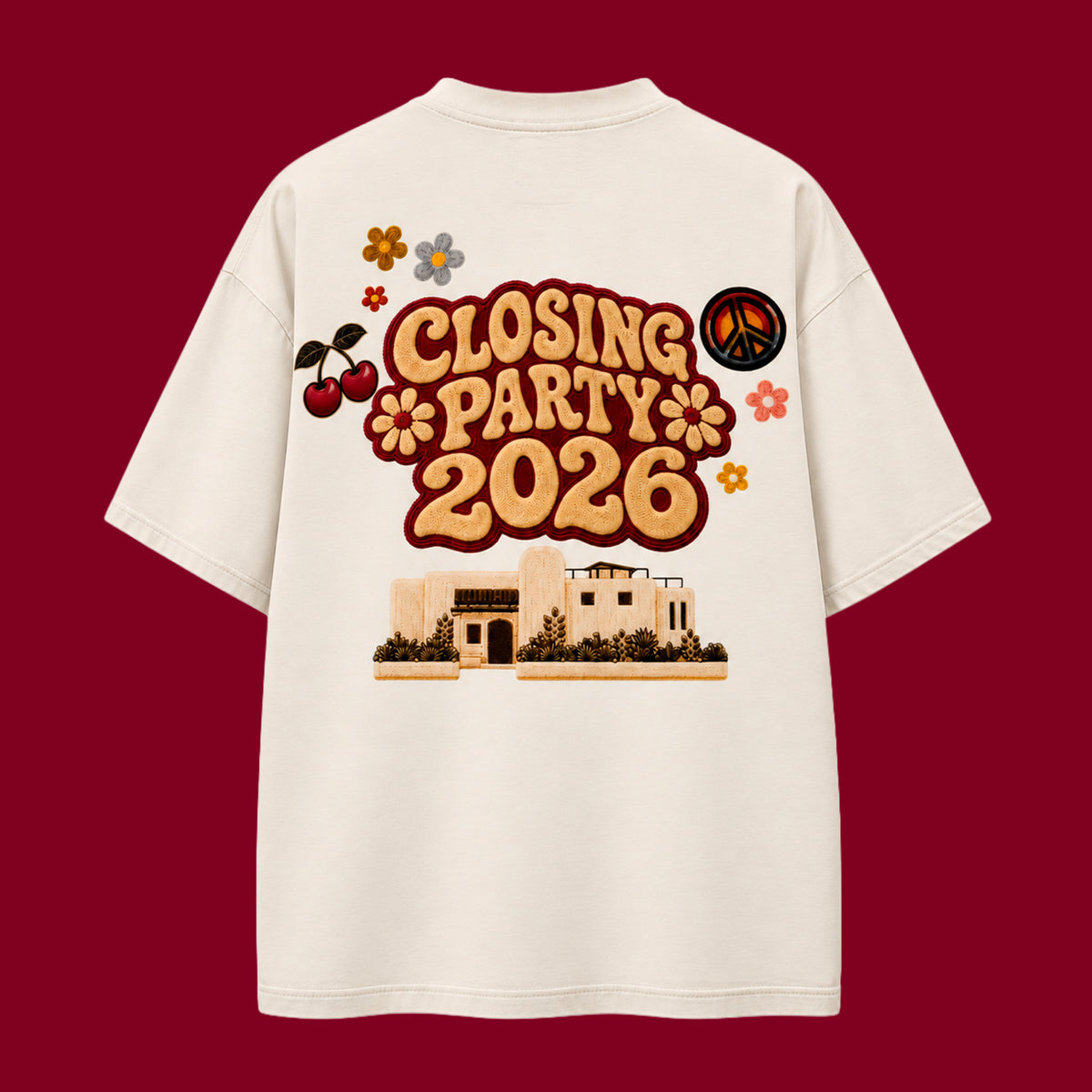 T-SHIRT CLOSING PARTY ECRU