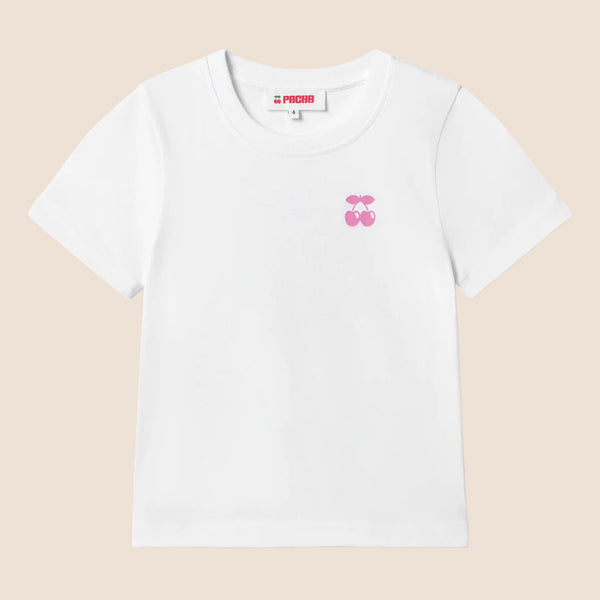 T-SHIRT ACUARELA KIDS WHITE-ORANGE - second image