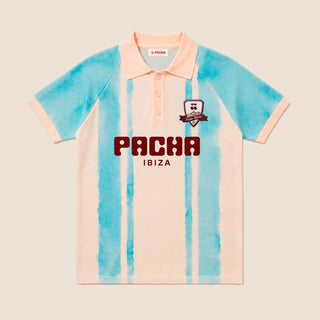 T-SHIRT FOOTBALL RETRO BLUE