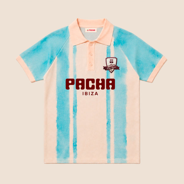 T-SHIRT FOOTBALL RETRO BLUE