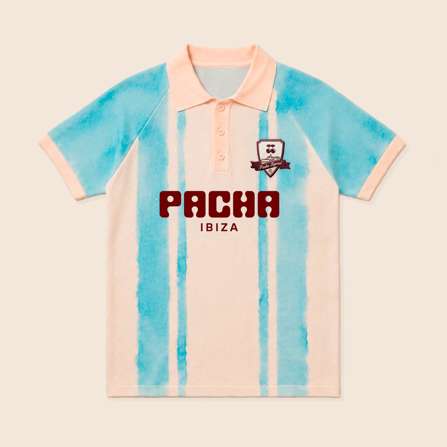 T-SHIRT FOOTBALL RETRO BLUE