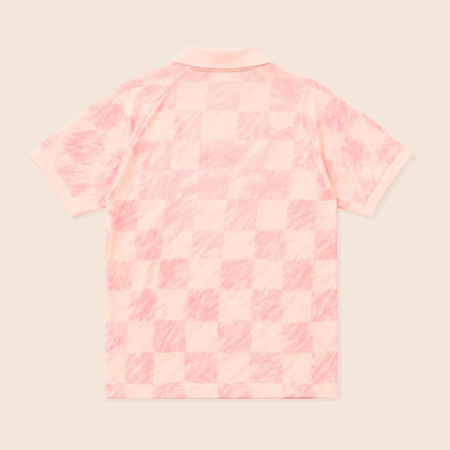 T-SHIRT FOOTBALL RETRO LIGHT PINK