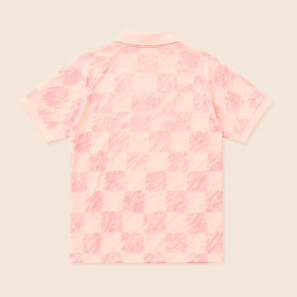 T-SHIRT FOOTBALL RETRO LIGHT PINK
